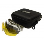 Очки баллистические стрелковые PMX Virtuel GT-1700 KIT ANTI-FOG Прозрачные 96% Жёлтые 89% Серые 23% [PYRAMEX]